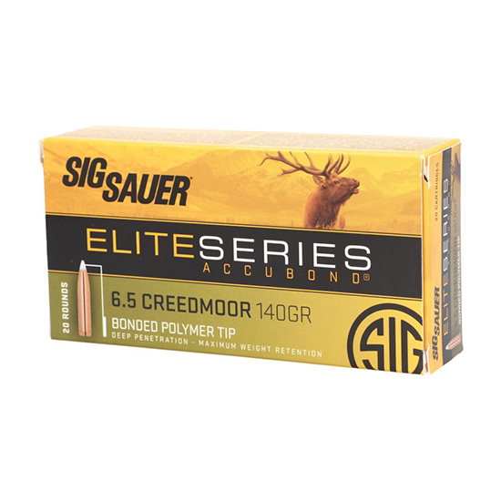 SIG AMMO 6.5CREED 140GR ELITE ACCUBOND 20/10 - Ammunition